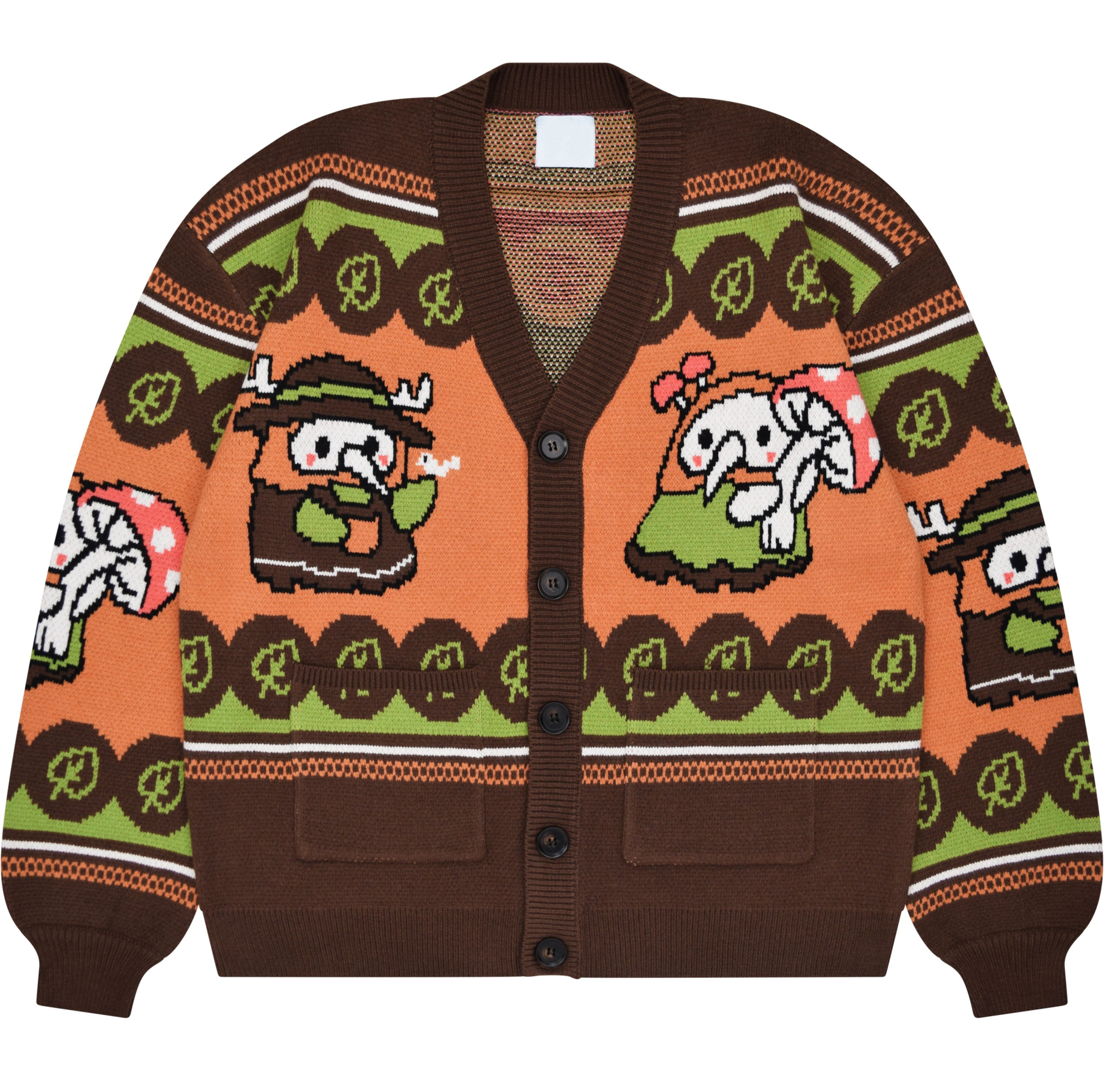 Unisex Squishable Foraging Plague Doctor Ugly Cardigan Sweater