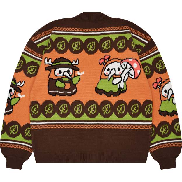 Unisex Squishable Foraging Plague Doctor Ugly Cardigan Sweater