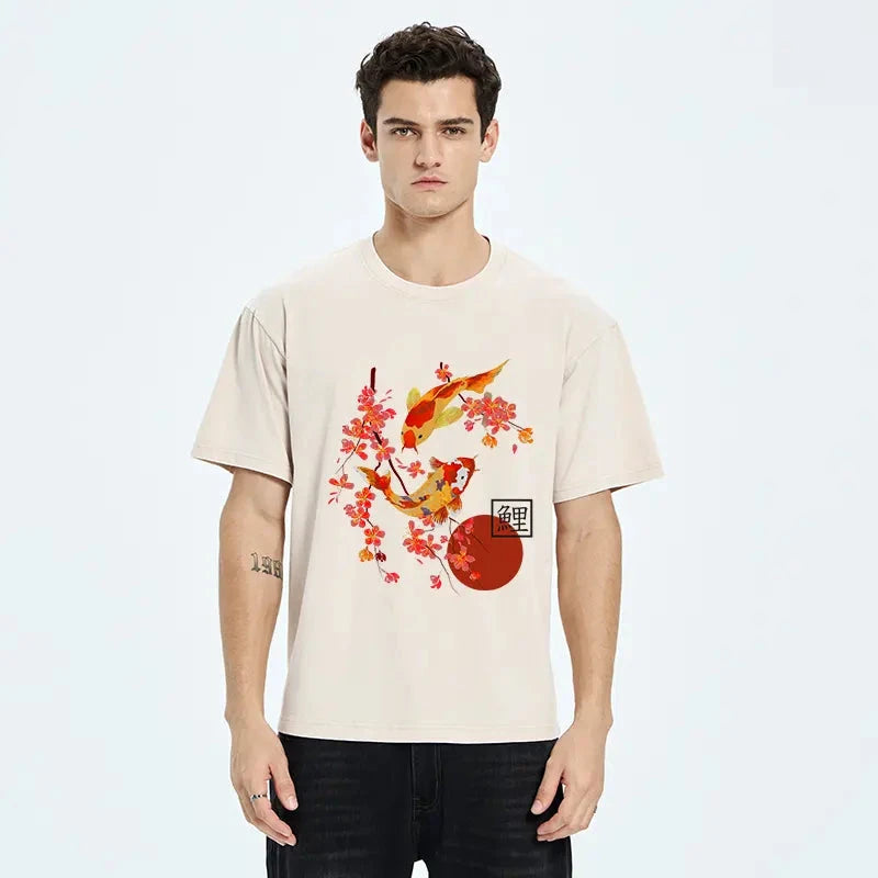 Japanese Koi Washed T-Shirt