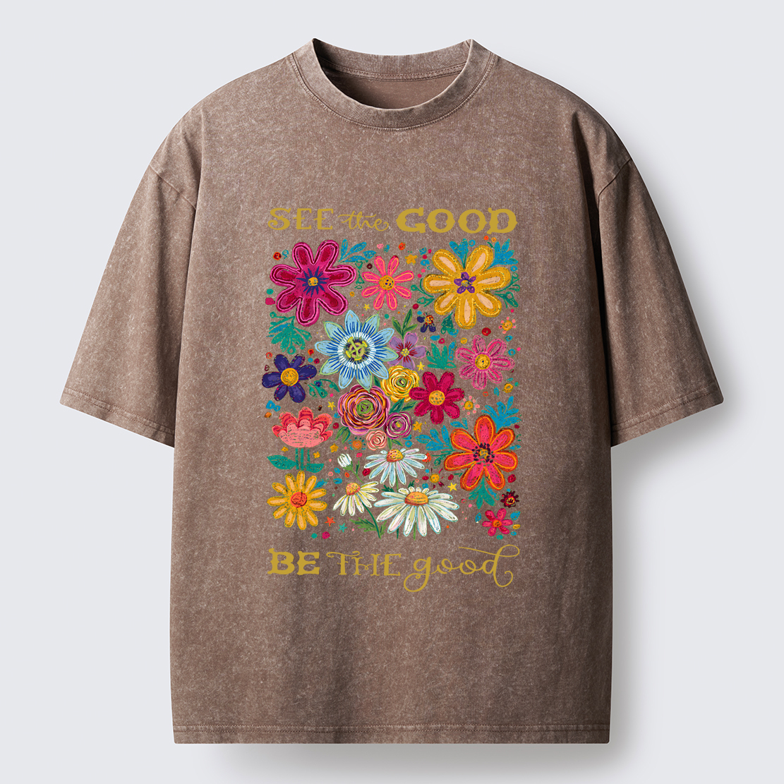 Flower：See The Good Be The Good Washed T-Shirt