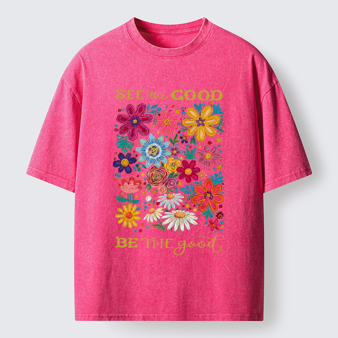 Flower：See The Good Be The Good Washed T-Shirt