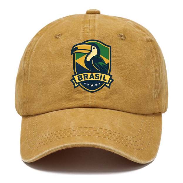 Brazilian Toucan Heritage Logo Washed Cap