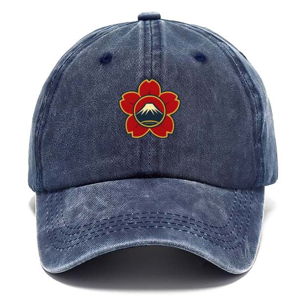 Japanese Cherry Blossom Washed Cap