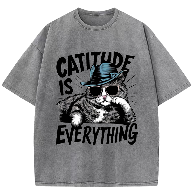 Catitute is Everything Washed T-Shirt