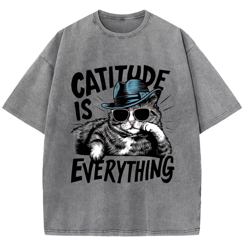 Catitute is Everything Washed T-Shirt