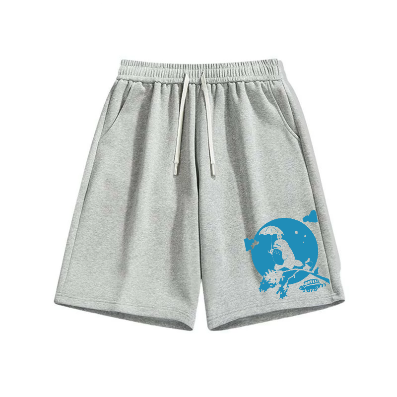 Cat Bus Cotton Casual Shorts