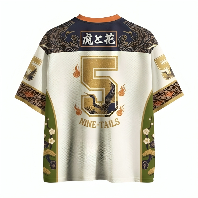 Vintage Lucky Nine Tail Fox Jersey Shirts