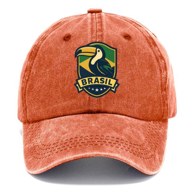 Brazilian Toucan Heritage Logo Washed Cap