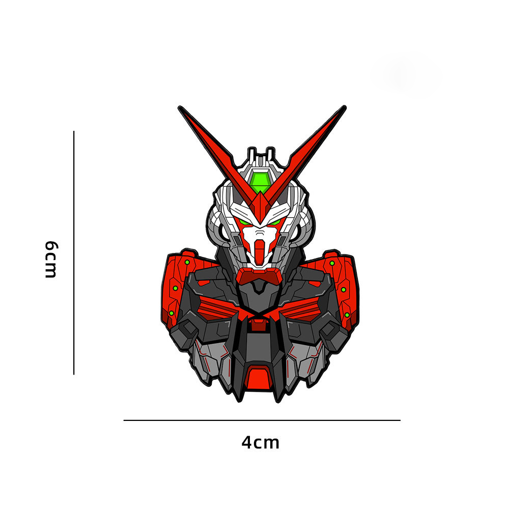 New Mobile Suit Gundam Metal Badge Cartoon Anime Unicorn Phoenix Gundam Set Small Brooch