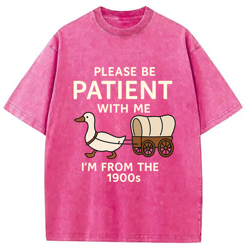 Please Be Patient With Me Funny Washed T-Shirt