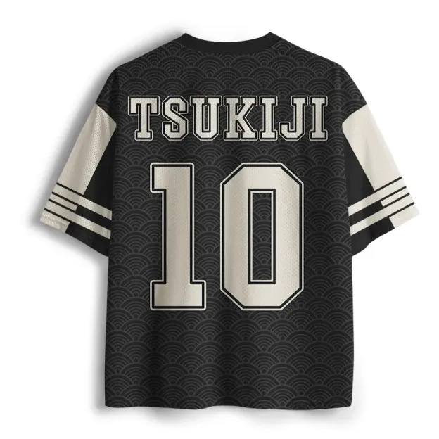 Japan Tsukiji Fish Market Printed Jersey Shirts