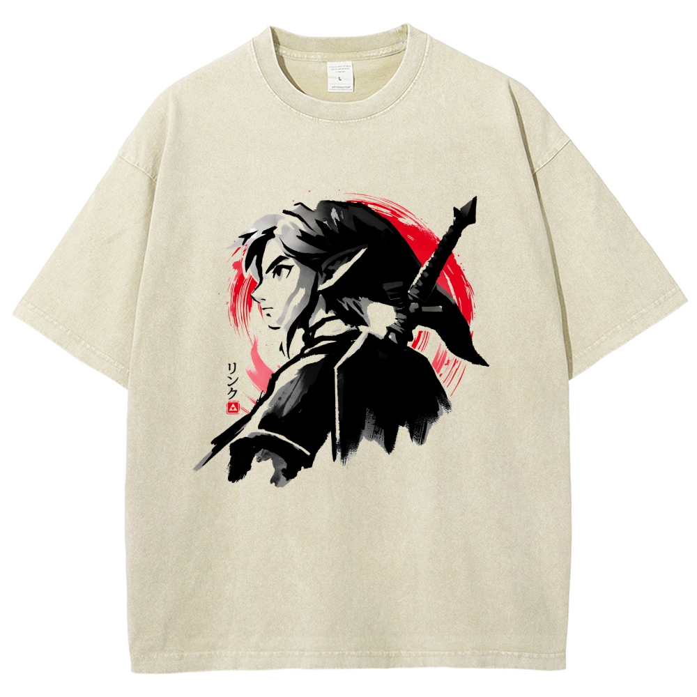 Sumi-E Swordsman Vintage Washed T-shirt