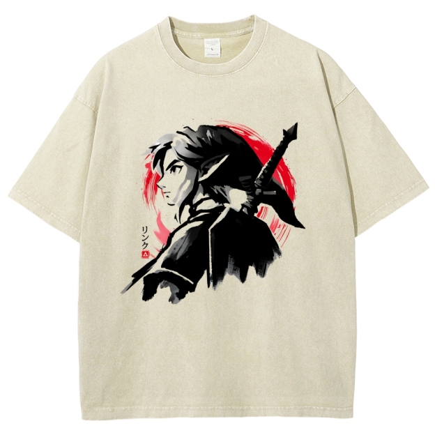 Sumi-E Swordsman Vintage Washed T-shirt