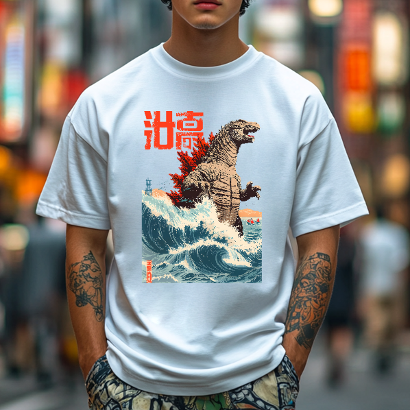 Godzilla Japanese Style Classic Tee