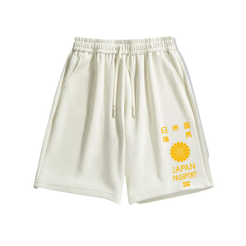 Japan Passport Cotton Casual Shorts