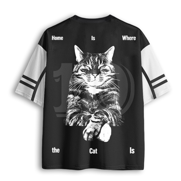 Baddiecat Home Is Where The Cat Is Mesh Jersey