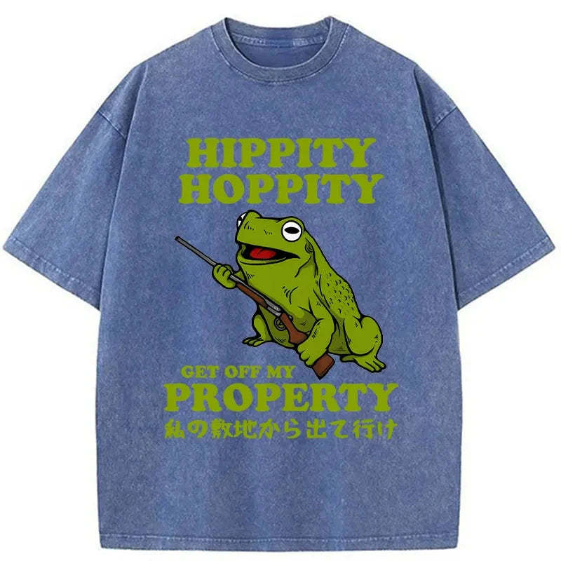 Get Off My Property Washed Vintage T-Shirt