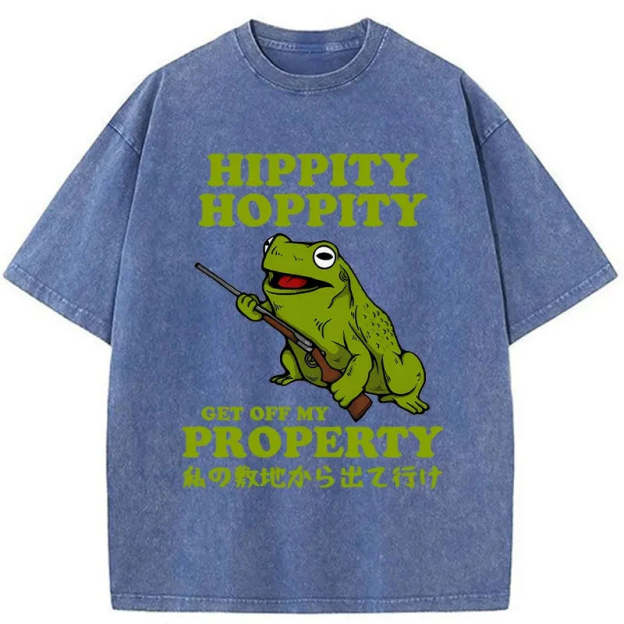 Get Off My Property Washed Vintage T-Shirt