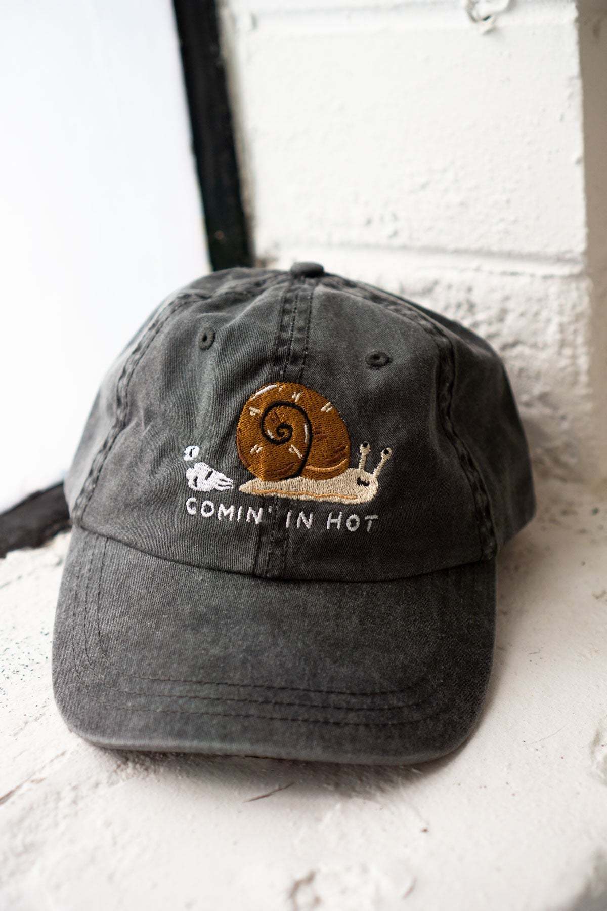 Comin' In Hot Word Embroidered Dad Hat