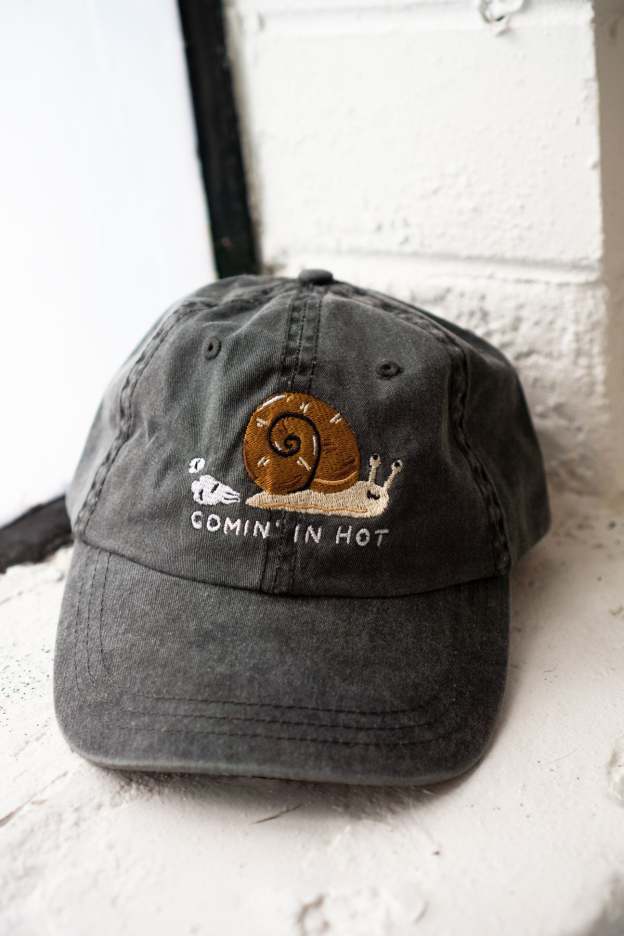 Comin' In Hot Word Embroidered Dad Hat