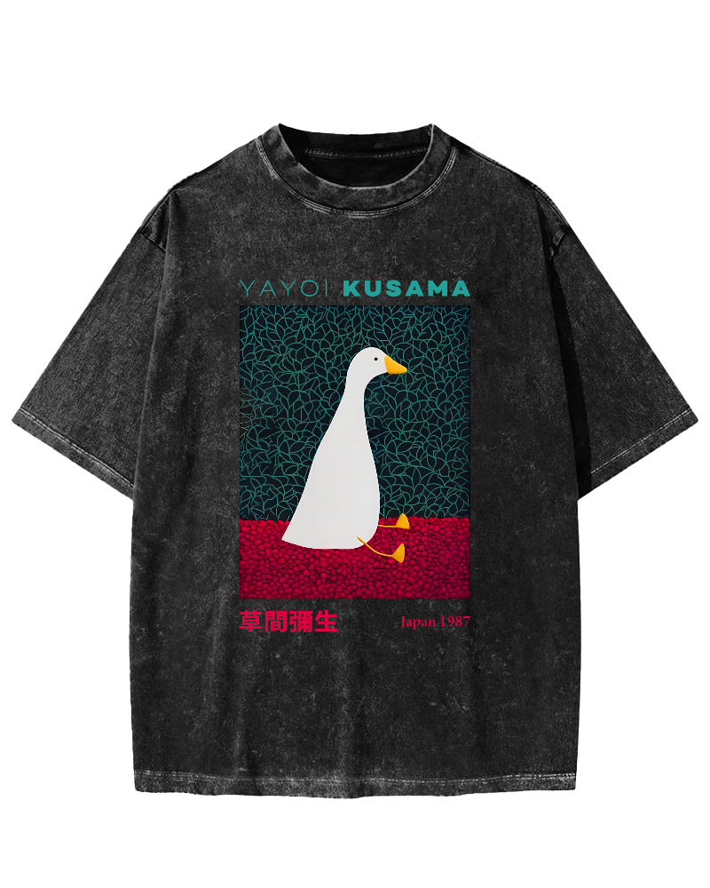 Yayoi Kusama Animal Art Vintage Washed T-shirt