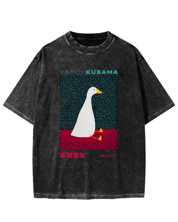Yayoi Kusama Animal Art Vintage Washed T-shirt