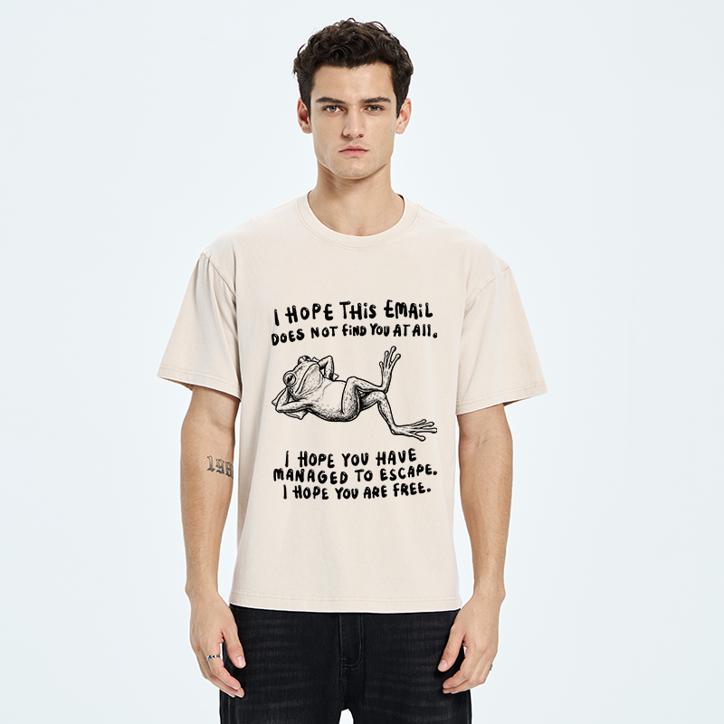 Unisex I Hope You Can Be Free Washed T-Shirt
