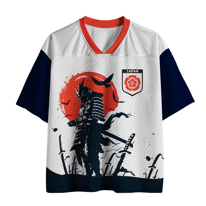 Samurai On The Battlefield Printed Jersey Shirts