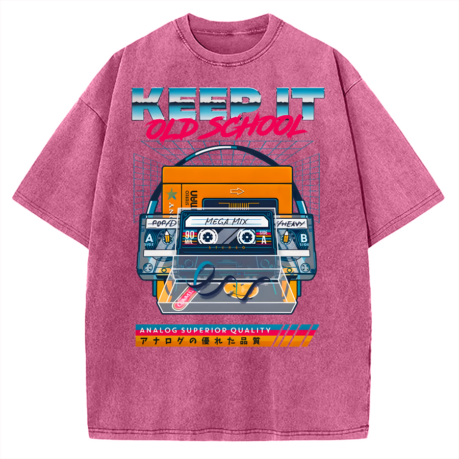 Keep it Old School Vintage Washed T-shirt
