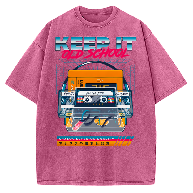 Keep it Old School Vintage Washed T-shirt