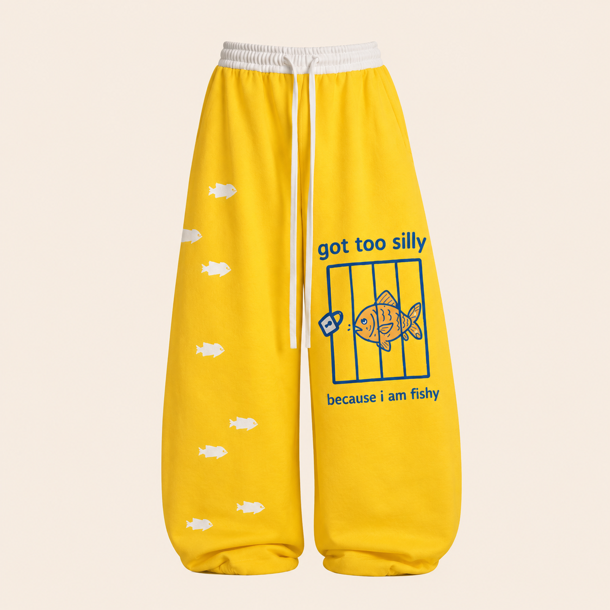 Fish Got Too Silly Top & Elasticated Trousers Two-Piece Set