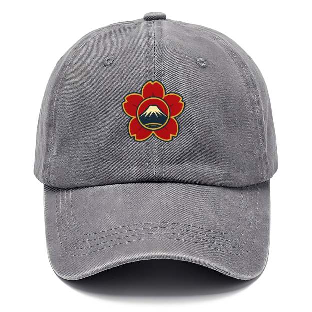 Japanese Cherry Blossom Washed Cap