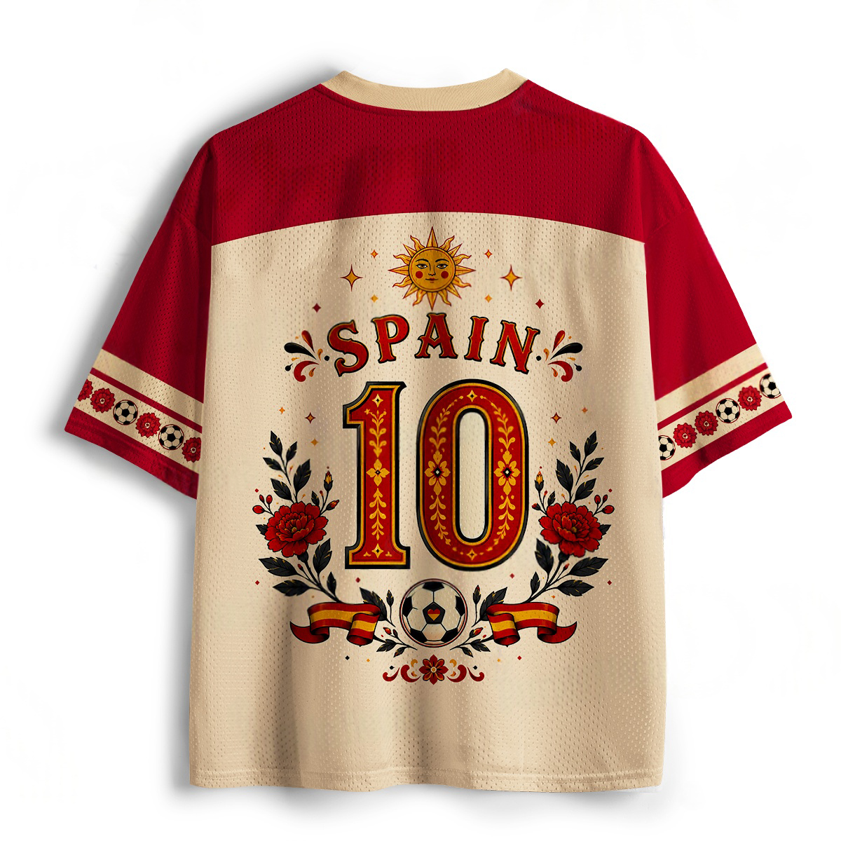 Spain Lynx Soccer Print Jersey Shirts