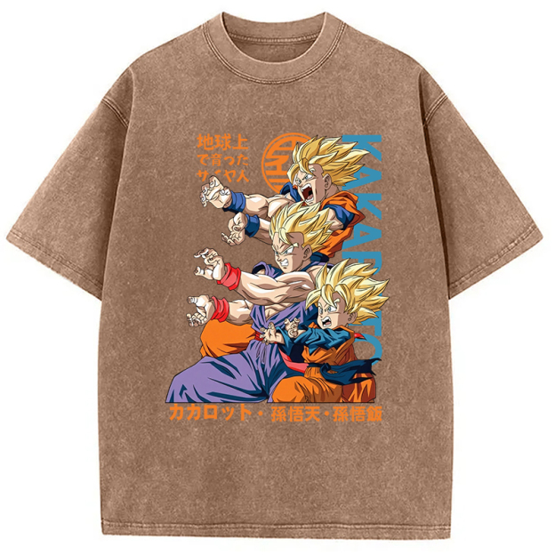Goku Vintage Japanese Washed T-Shirt