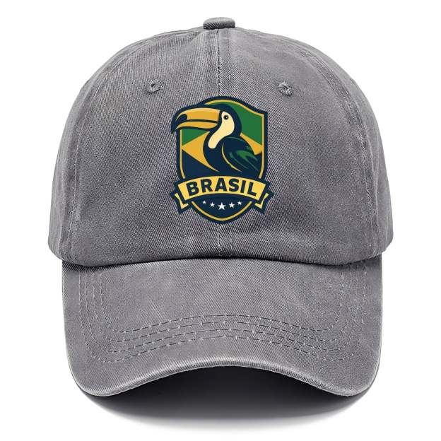 Brazilian Toucan Heritage Logo Washed Cap