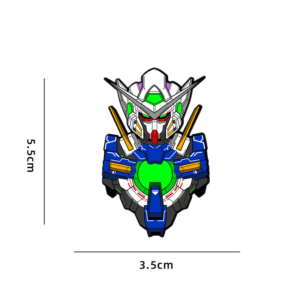 New Mobile Suit Gundam Metal Badge Cartoon Anime Unicorn Phoenix Gundam Set Small Brooch