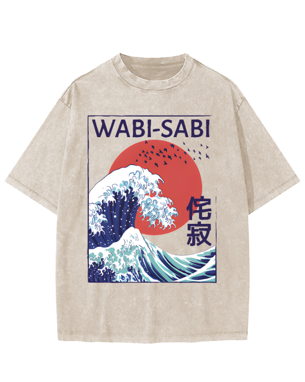 Tokyo-Tiger Wabi-sabi Vintage Washed T-shirt