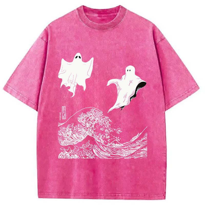 The Wave and Ghosts Washed T-Shirt