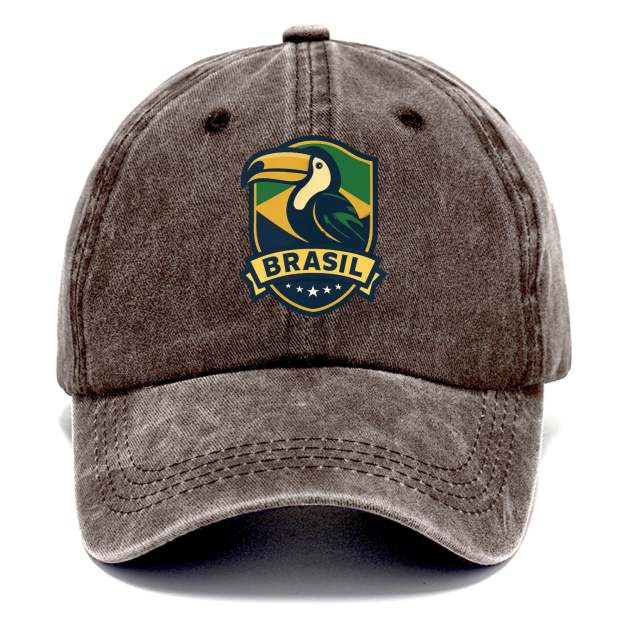 Brazilian Toucan Heritage Logo Washed Cap