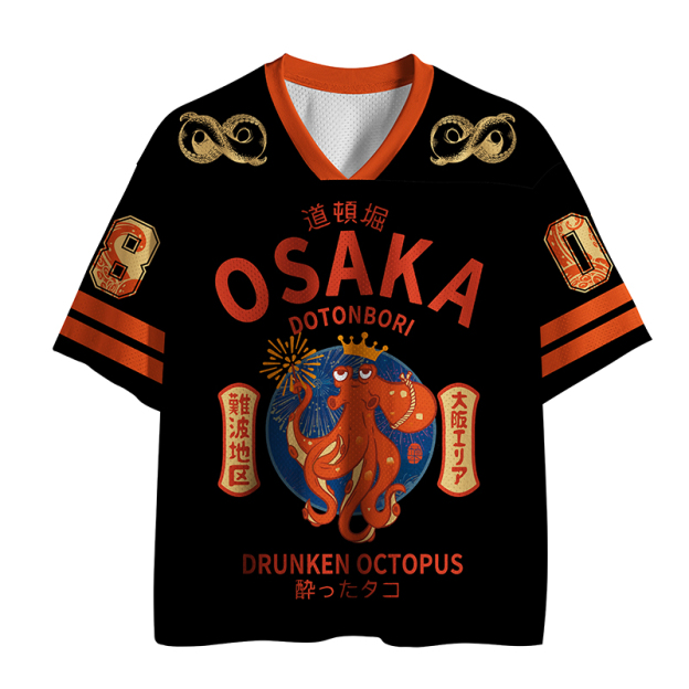 Osaka Octopus Funny Jersey Shirts