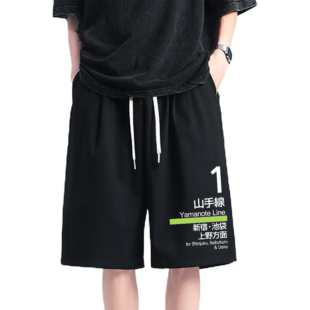 Yamanote Line Cotton Casual Shorts