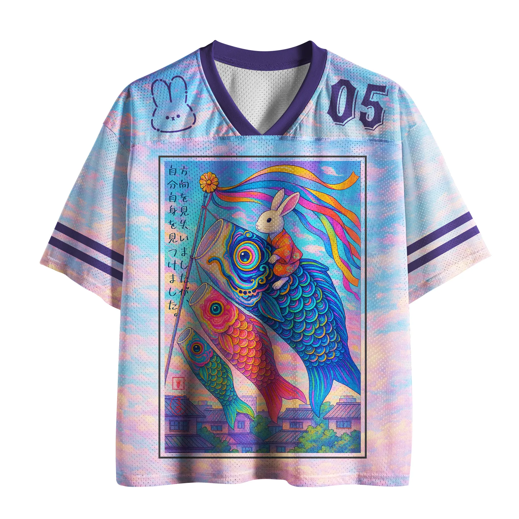 Lost&Found-Koi Rider Printed Jersey Shirts