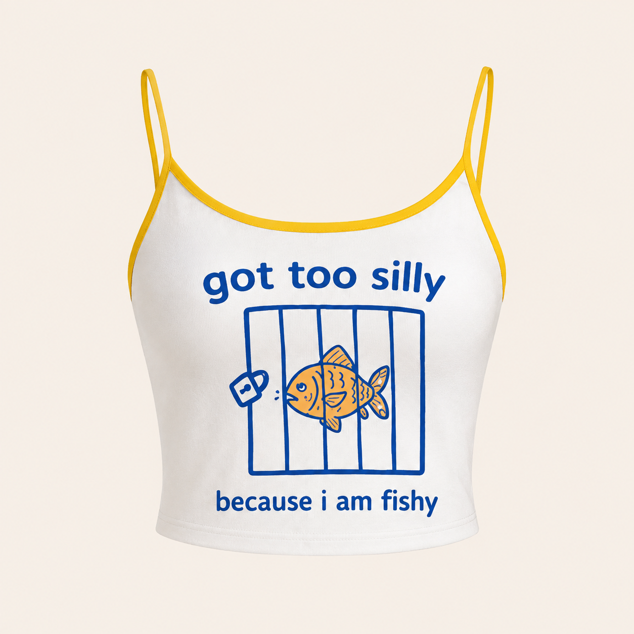 Fish Got Too Silly Top & Elasticated Trousers Two-Piece Set