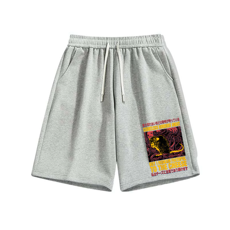 Cheese Mouse Cotton Casual Shorts