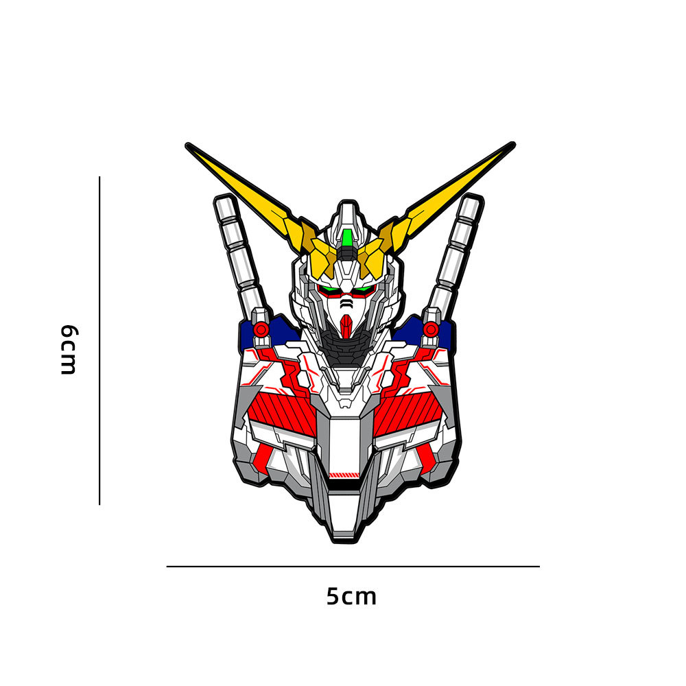 New Mobile Suit Gundam Metal Badge Cartoon Anime Unicorn Phoenix Gundam Set Small Brooch