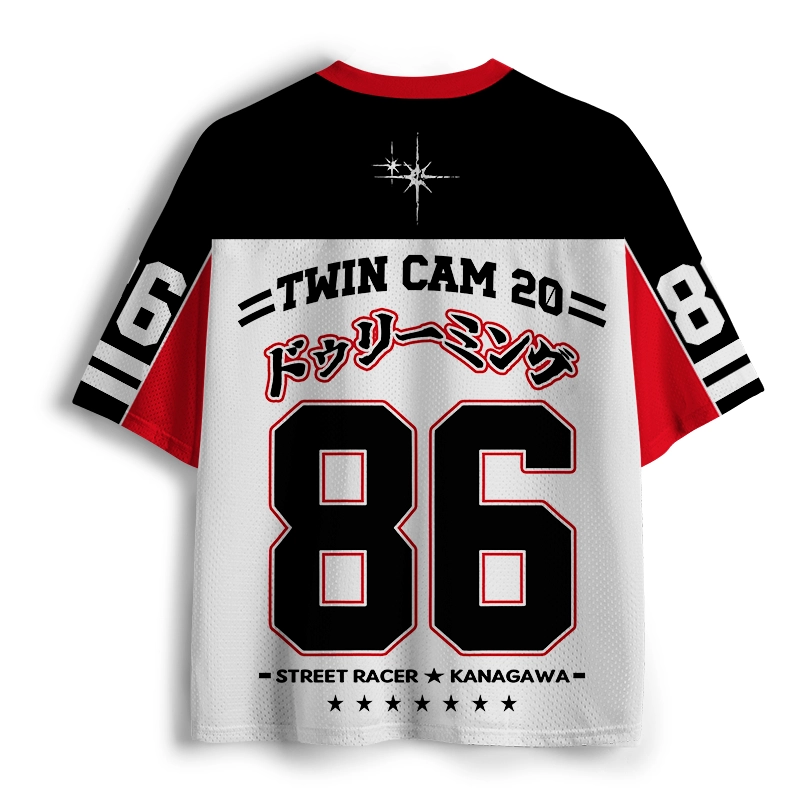 Unisex Japanese Car Kanagawa Racing Mesh Jersey