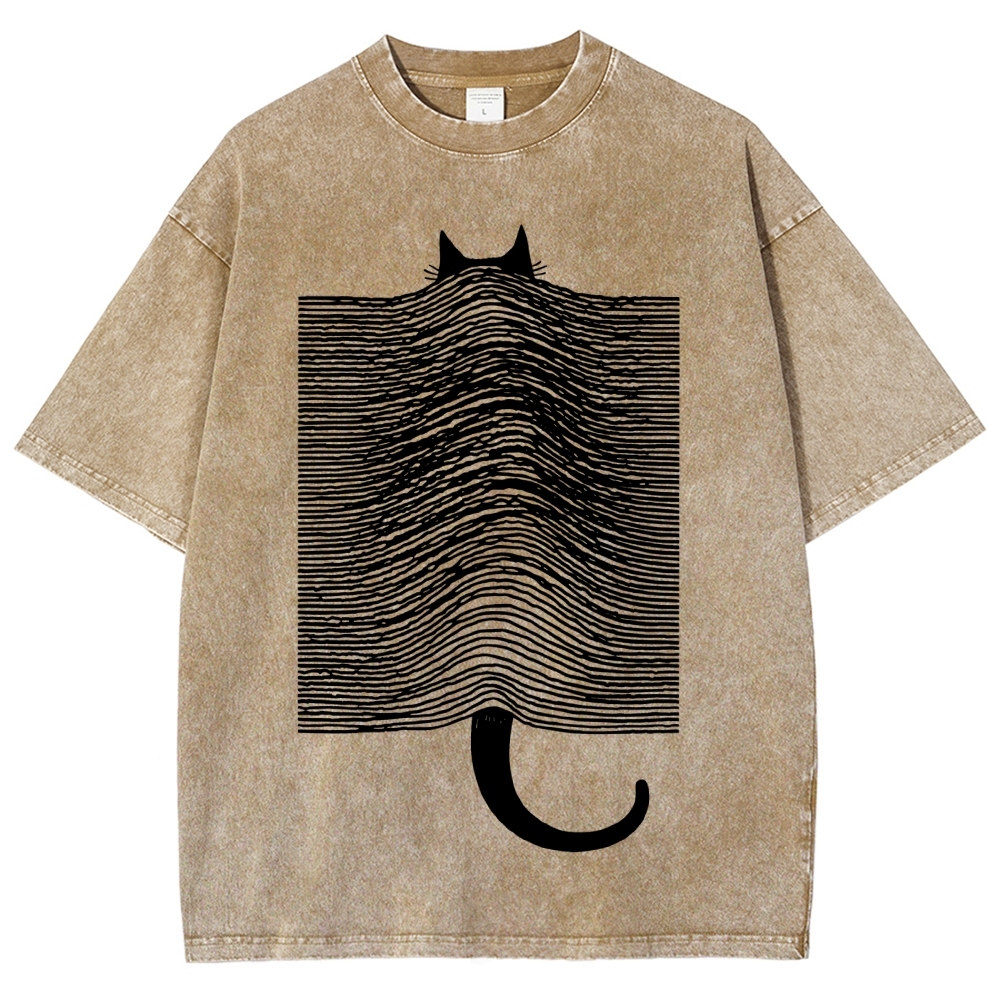 Cat Division Washed T-Shirt