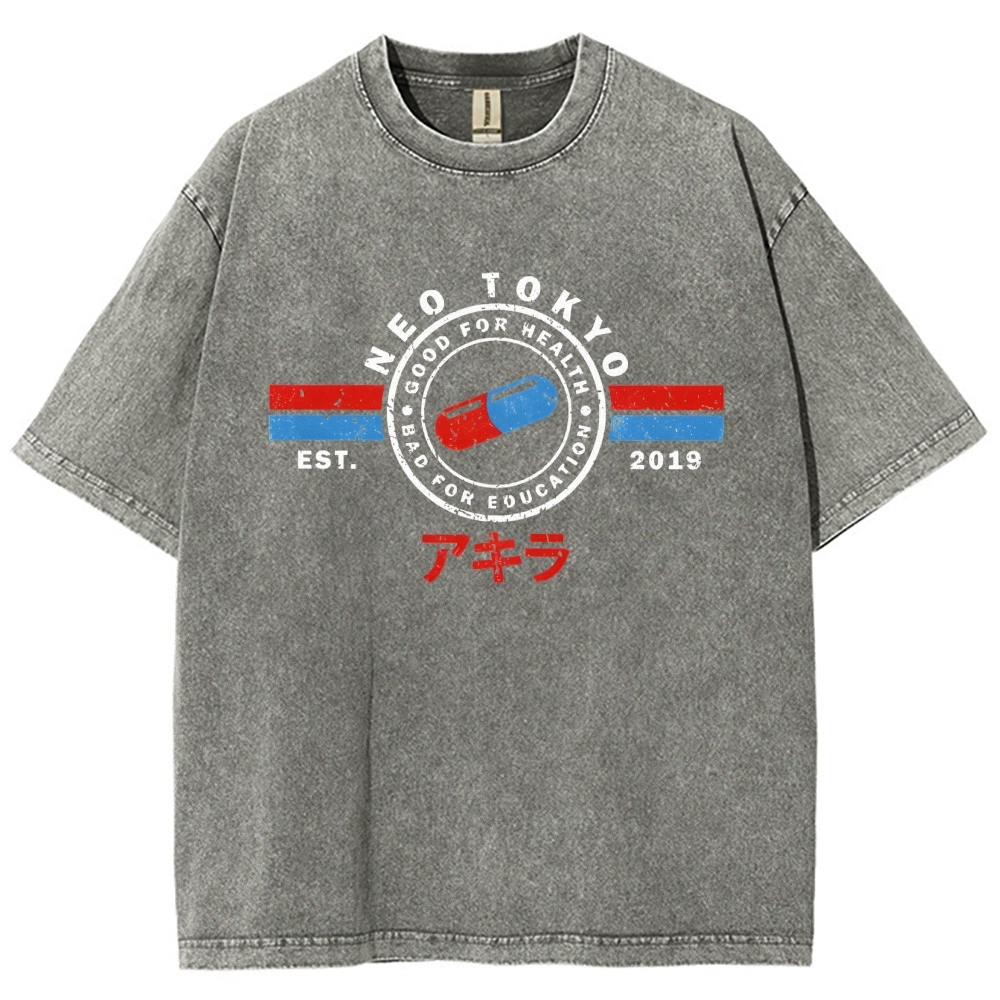 The Capsules Akira Neo Tokyo 2019 Vintage Washed T-shirt