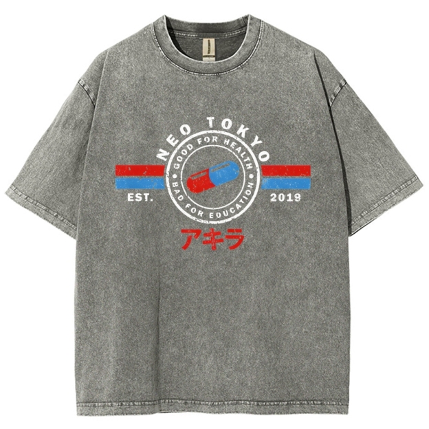 The Capsules Akira Neo Tokyo 2019 Vintage Washed T-shirt