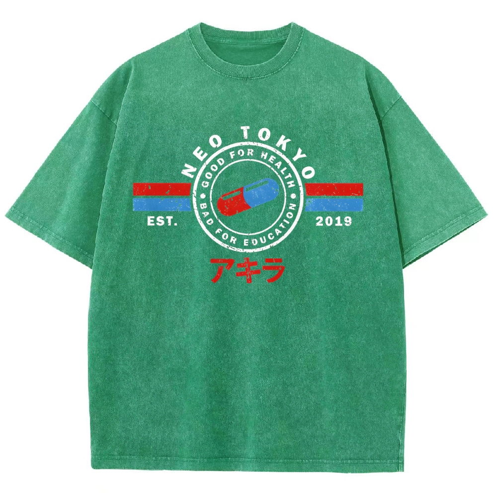 The Capsules Akira Neo Tokyo 2019 Vintage Washed T-shirt